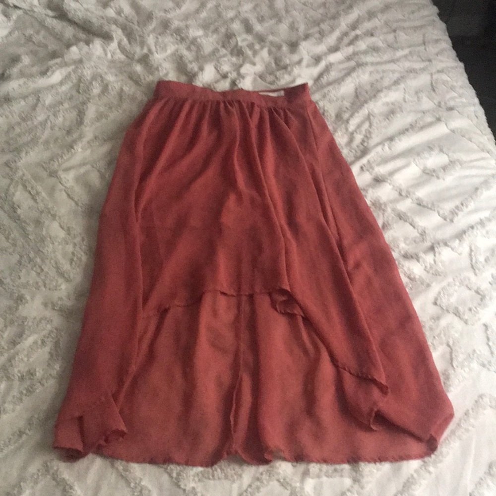 Rusty colored skirt